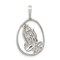 Sterling Silver Praying Hands Charm Jewelry Pendant 30mm x 18mm